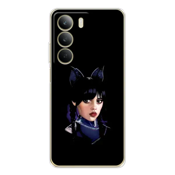 Чехол с принтом «серьезная Уэнздей» для Realme C71