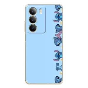 Чехол с принтом Стич на Realme C71 (Стич фон)