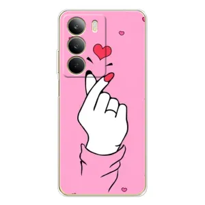 Чохол з принтом для Realme C71 (AlphaPrint - Знак сердечка) (Знак Love)