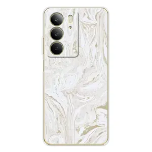 Мраморний чехол на Realme C73 5G (VPrint) (Білий мрамор)
