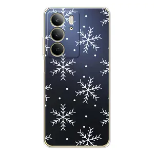Чохол з принтом «Білі сніжинки» для Realme C73 5G