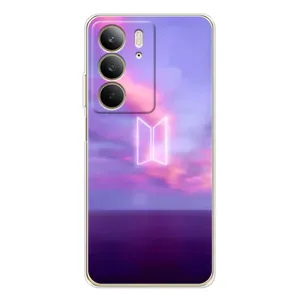 Чехлы BTS для Realme C73 5G (AlphaPrint) (BTS логотип)