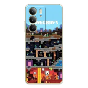 Чохол Майнкрафт на Realme C73 5G (AlphaPrint) Minecraft (фон Minecraft)