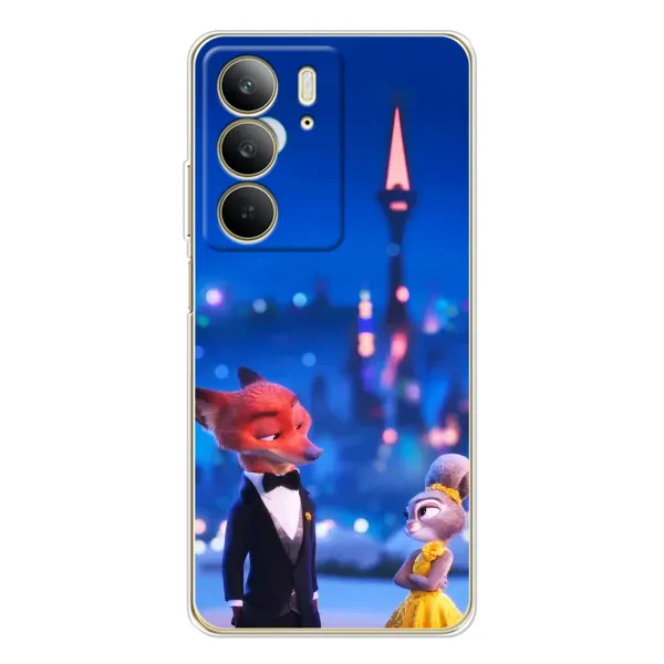 Чехол с принтом «Романтический вечер Зверополис» для Realme C73 5G
