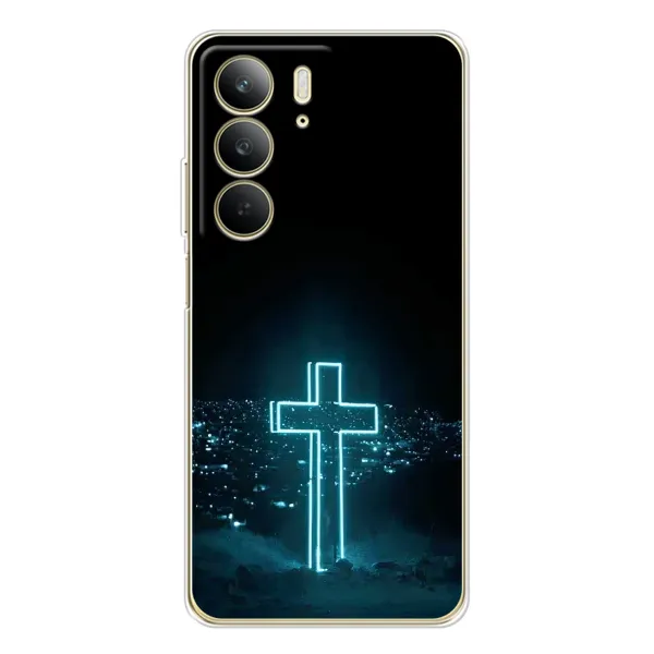 Чохол з принтом «Хрест і місто» для Realme C73 5G