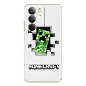 Чохол Майнкрафт на Realme C73 5G (AlphaPrint) Minecraft (кріпер Майнкрафт)