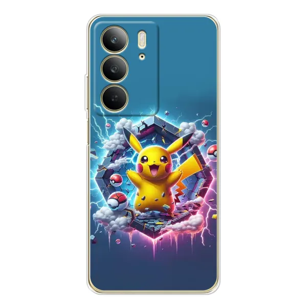 Чохол з принтом «Лого Пікачу» для Realme C73 5G
