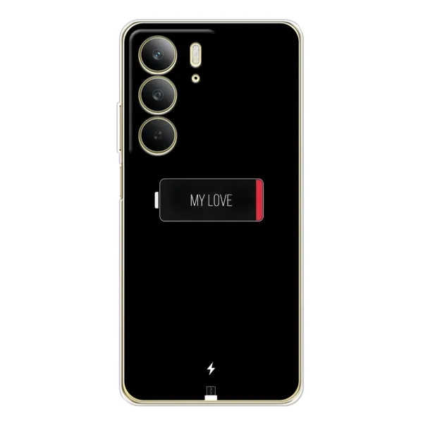 Чехол с принтом «Love battery» для Realme C73 5G
