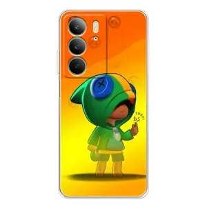 Чехол для Realme C73 5G Бравл Старс (VPrint) (Мальчик Леон)