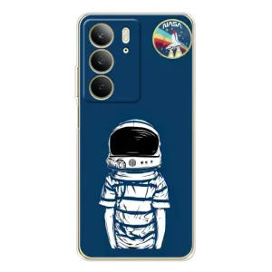 Чехол NASA для Realme C73 5G (AlphaPrint) (Мальчик в шлеме)