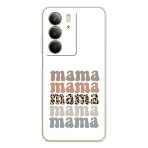 Чехлы для мамы на Realme C73 5G (Текстовый коллаж мама)