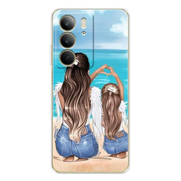 Чехол с принтом «Мама с доченькой» для Realme C73 5G