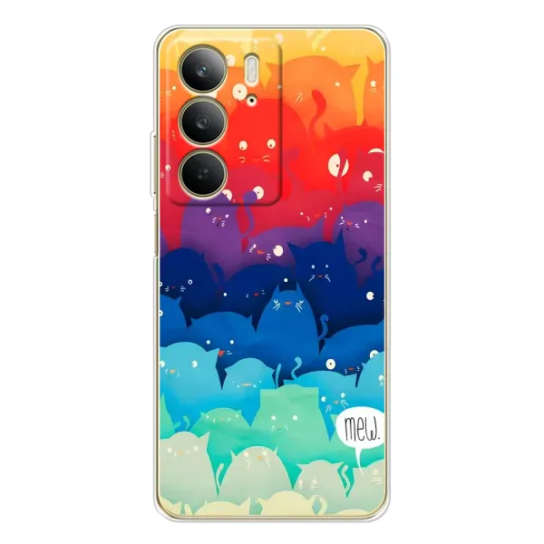 Чехол с принтом «Mew» для Realme C73 5G Чехол с принтом «Mew» для Realme C73 5G