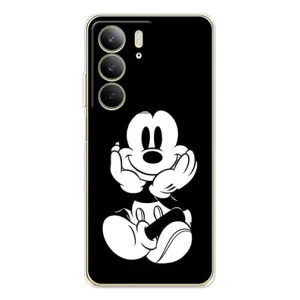 Міккі Маус чохол для Realme C73 5G (AlphaPrint - Мультяшні) (Маус на чорному)