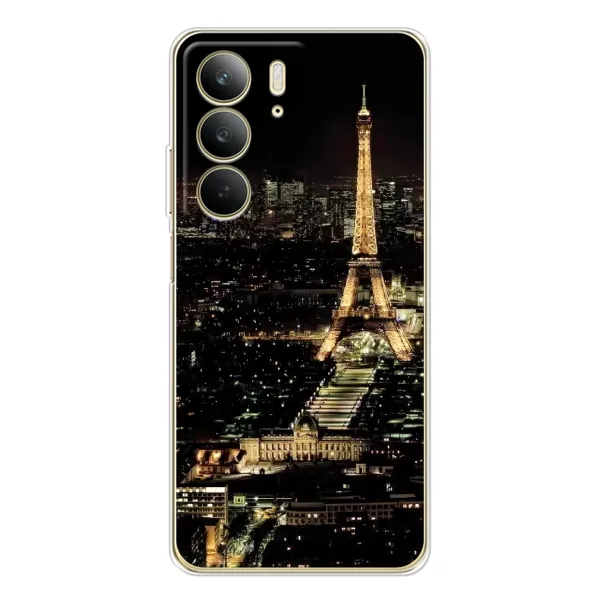 Чохол з принтом «Нічний Париж» для Realme C73 5G