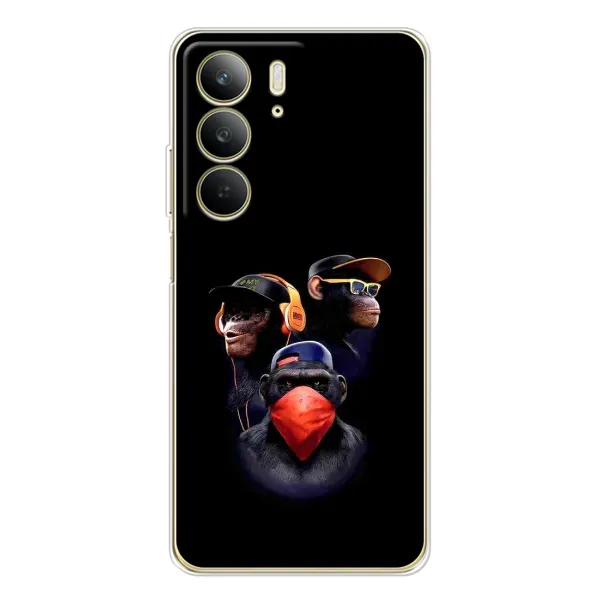 Чехол с принтом «Три обезьяны» для Realme C73 5G Чехол с принтом «Три обезьяны» для Realme C73 5G