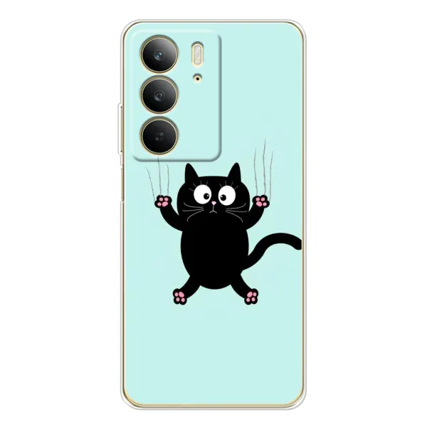 Чохол з принтом «Падаючий кіт» для Realme C73 5G Чохол з принтом «Падаючий кіт» для Realme C73 5G