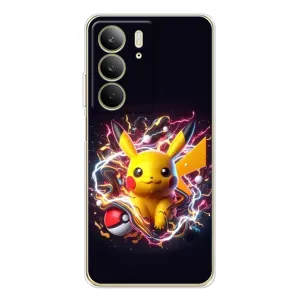 Чохол з Пікачу на Realme C73 5G (Пікачу з м'ячем)