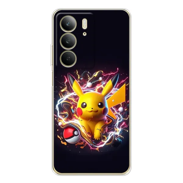 Чохол з принтом «Пікачу з м'ячем» для Realme C73 5G