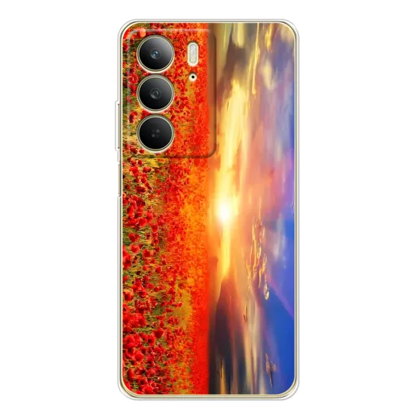 Чехол с принтом «Поле тюльпанов» для Realme C73 5G