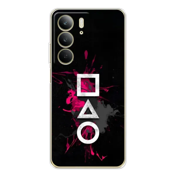 Чехол с принтом «Символы Игра кальмара» для Realme C73 5G