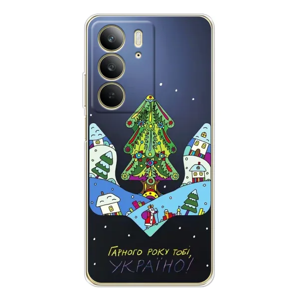 Чохол з принтом «Різдвяний герб» для Realme C73 5G Чохол з принтом «Різдвяний герб» для Realme C73 5G