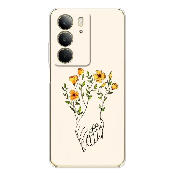 Чехол с принтом «Руки любви» для Realme C73 5G