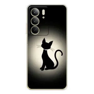 Чохол з принтом для Realme C73 5G (AlphaPrint) Модні коти (Силует котика)
