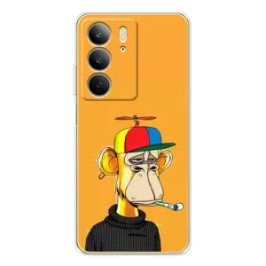 Чехлы с Обезьянами NFT для Realme C73 5G (AlphaPrint) (Скучающая Обезьяна NFT)