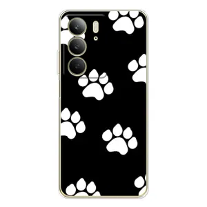Чехлы с собаками для Realme C73 5G (VPrint) (Следы собаки)