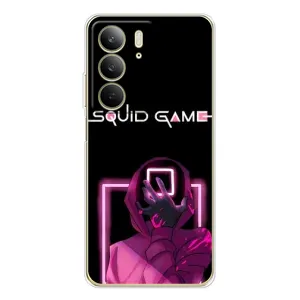 Чохол Гра в кальмара для Realme C73 5G (Неоновий охоронець гри)