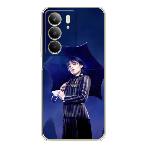 Чохол з принтом «Венздей з парасолькою» для Realme C73 5G Чохол з принтом «Венздей з парасолькою» для Realme C73 5G
