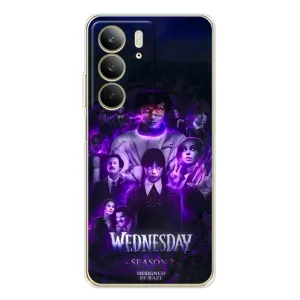 Чехол с дизайном Венздей 2 на Realme C73 5G (Фиолетовая магия Уэнздей)