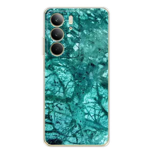 Чохол з принтом «Зелений мрамор» для Realme C73 5G