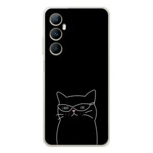 Чохол з малюнком кіт на Realme C75 (Байдужий кіт)