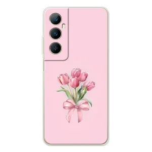 Чохол з розовим принтом для Realme C75 (Букет квітів)