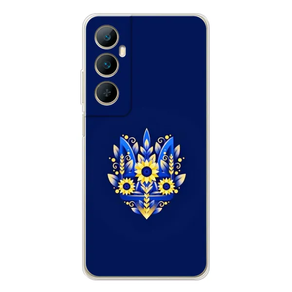 Чохол з принтом «Квітковий Герб» для Realme C75