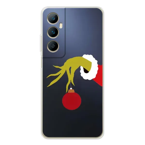 Чохол з принтом «Грінч з іграшкою» для Realme C75