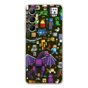 Чохол Майнкрафт на Realme C75 (AlphaPrint) Minecraft (Колаж Майнкрафт)