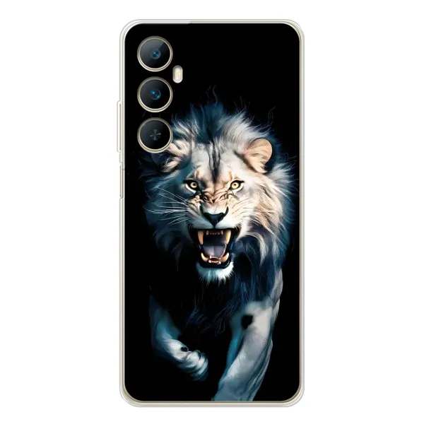 Чехол с принтом «Лев в темноте» для Realme C75
