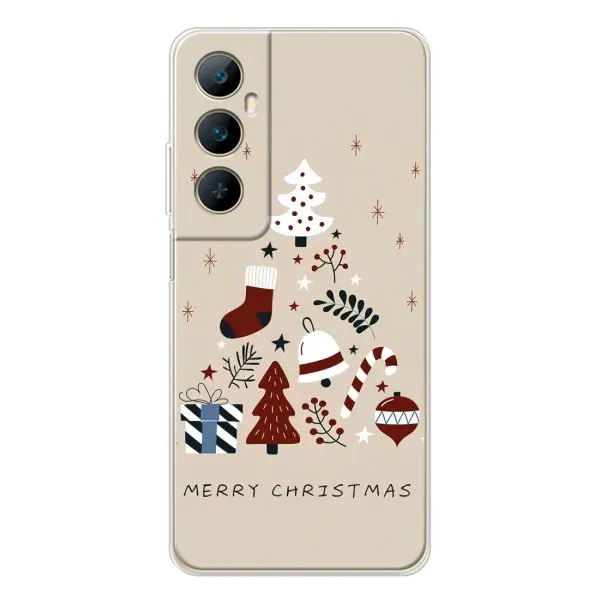 Чохол з принтом «Merry Christmas» для Realme C75 Чохол з принтом «Merry Christmas» для Realme C75