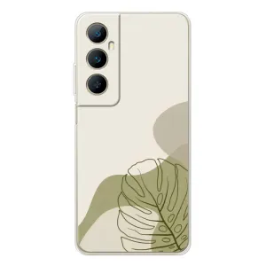 Чехол с принтом «Зеленая монстера дизайн» для Realme C75
