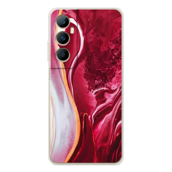 Чохол з принтом «Мрамор червоний» для Realme C75 Чохол з принтом «Мрамор червоний» для Realme C75