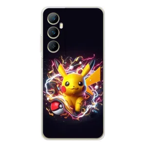 Чохол з Пікачу на Realme C75 (Пікачу з м'ячем)