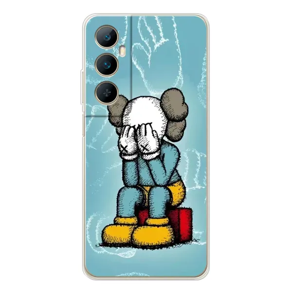 Чехол с принтом «Плач Bearbrick» для Realme C75