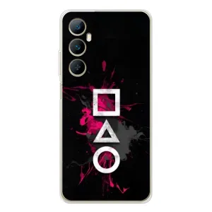Чехол Гра в кальмара для Realme C75 (Символы Игра кальмара)