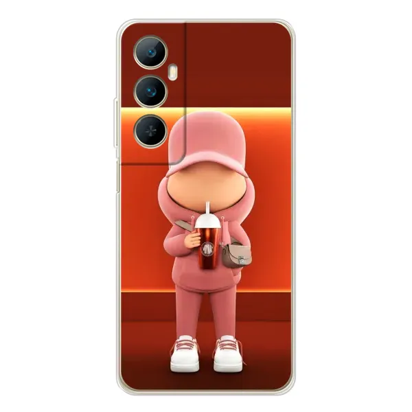 Чехол с принтом «С Кофе» для Realme C75 Чехол с принтом «С Кофе» для Realme C75