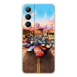 Силіконовий чохол Маквін для Realme C75 (Тачки на трасі)