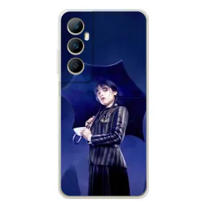 Чохли Венсдей на Realme C75 Уенсдей (AlphaPrint) (Венздей з парасолькою)