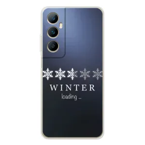 Зимні Чохли для Реалмі С75 - прозорий фон (Winter loading)